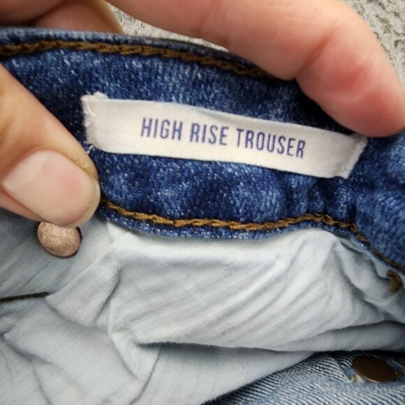 Wrangler Jeans Womens 32 Tall Medium Wash Stretch High Rise Trouser *GUC* - Picture 11 of 15